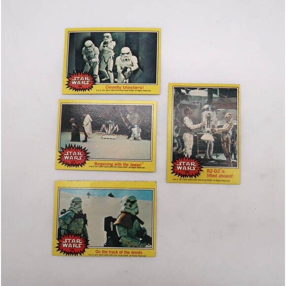 Vintage Star Wars Trading Card Lot Yellow Border 1977 No Duplicates #2 - Picture 1 of 5
